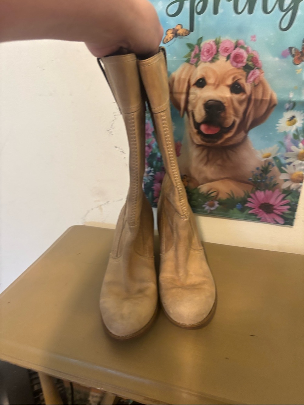 Timberland Women's Tall Pull-On Boots in Tan